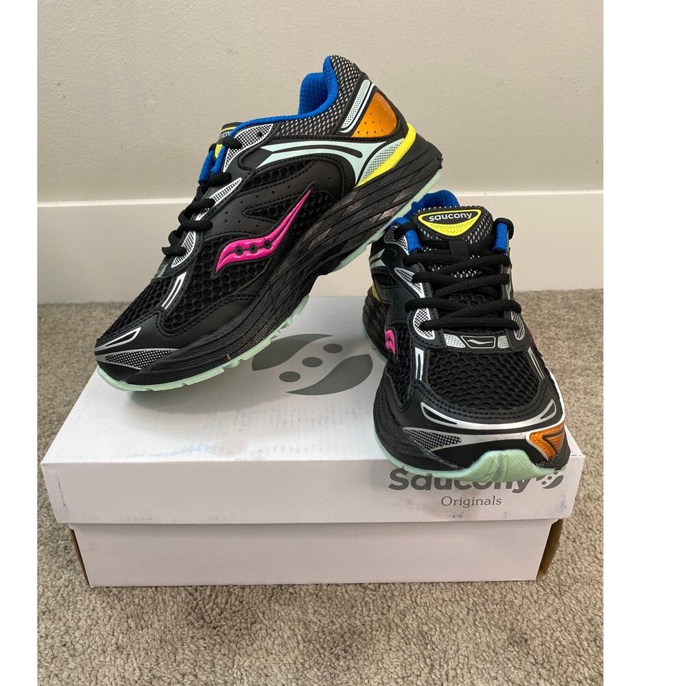 New Saucony Omni 9 KDZ Black Multi Sneakers Big Kids Size 6Y